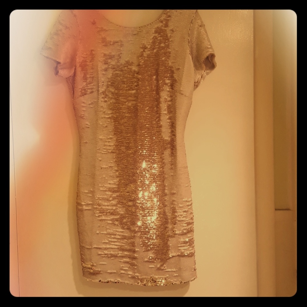Nude cocktail dress
